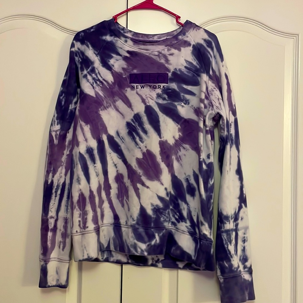 Purple Tie-Dye Sweatshirt